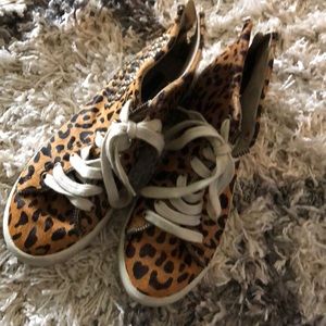 Zara leopard size 8 sneakers